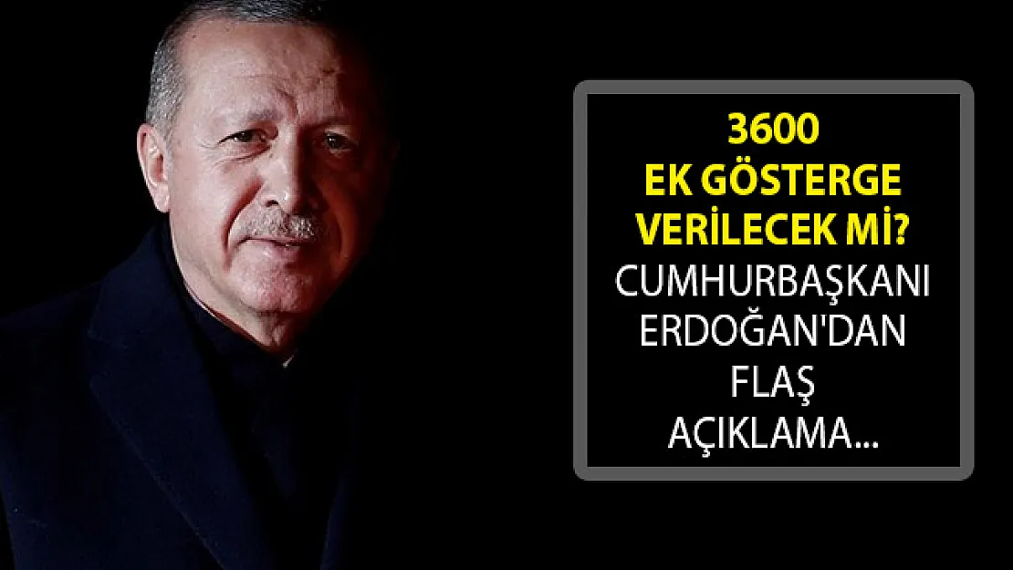 Polislere 3600 Ek Gösterge Verilecek Mi? Cumhurbaşkanı Erdoğan'dan Açıklama