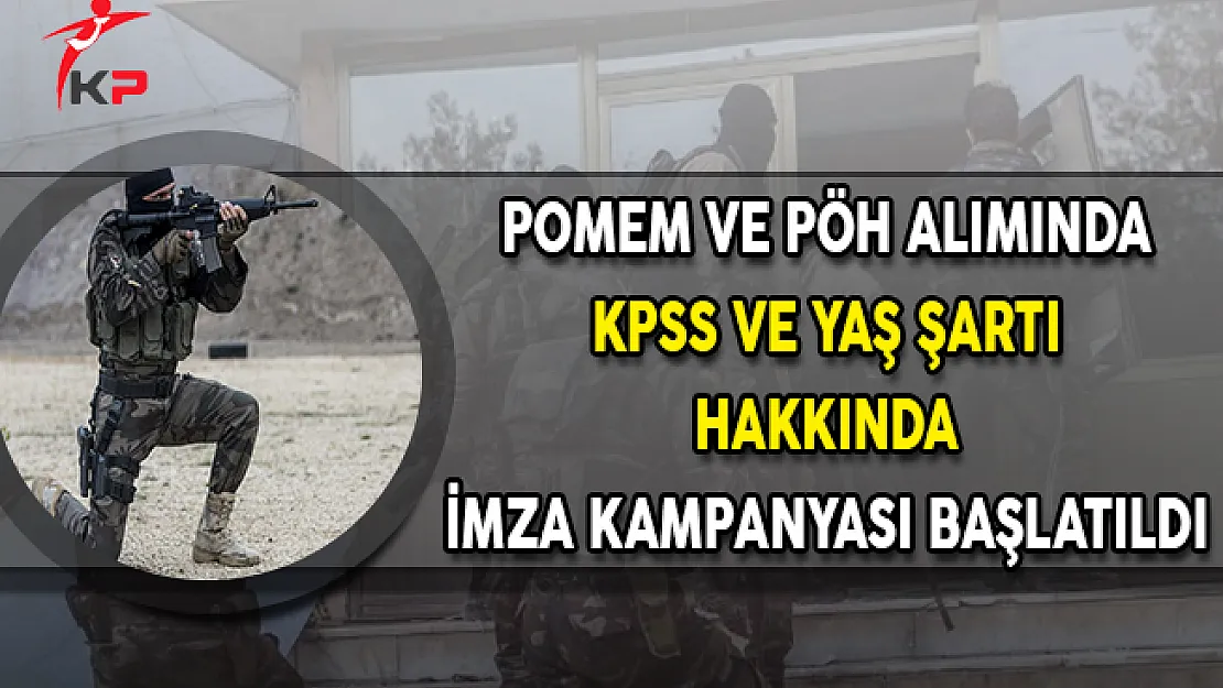 POMEM ve PÖH Alımında KPSS ve Yaş Şartı Hakkında İmza Kampanyası Başlatıldı