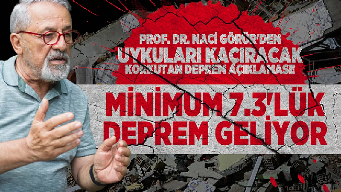 Prof. Dr. Naci Görür'den uykuları kaçıracak korkutan deprem açıklaması! Minimum 7.3'lük deprem geliyor