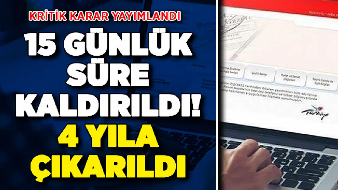 Resmi Gazete'de Kritik Karar ! Pasaport Süresi 4 Yıla Çıkarıldı