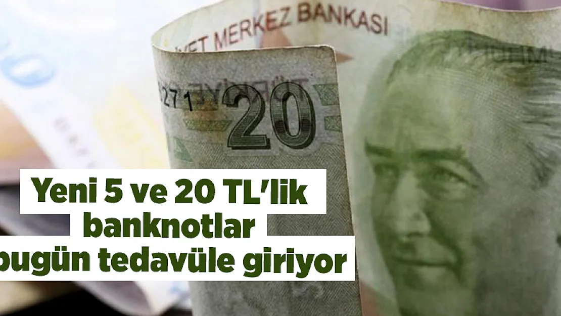 Resmi Gazete'de yayımlandı! 5 TL ve 20 TL banknotlar değişiyor