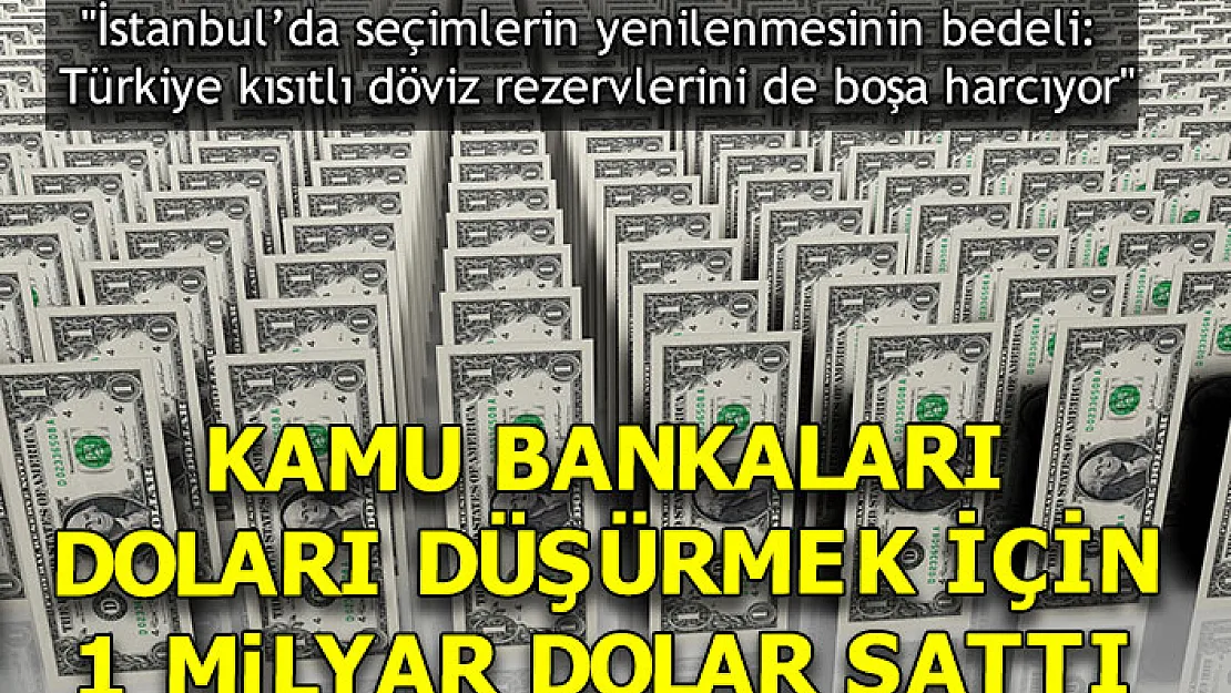 Reuters: Kamu bankaları kuru düşürmek için 1 milyardan fazla döviz sattı