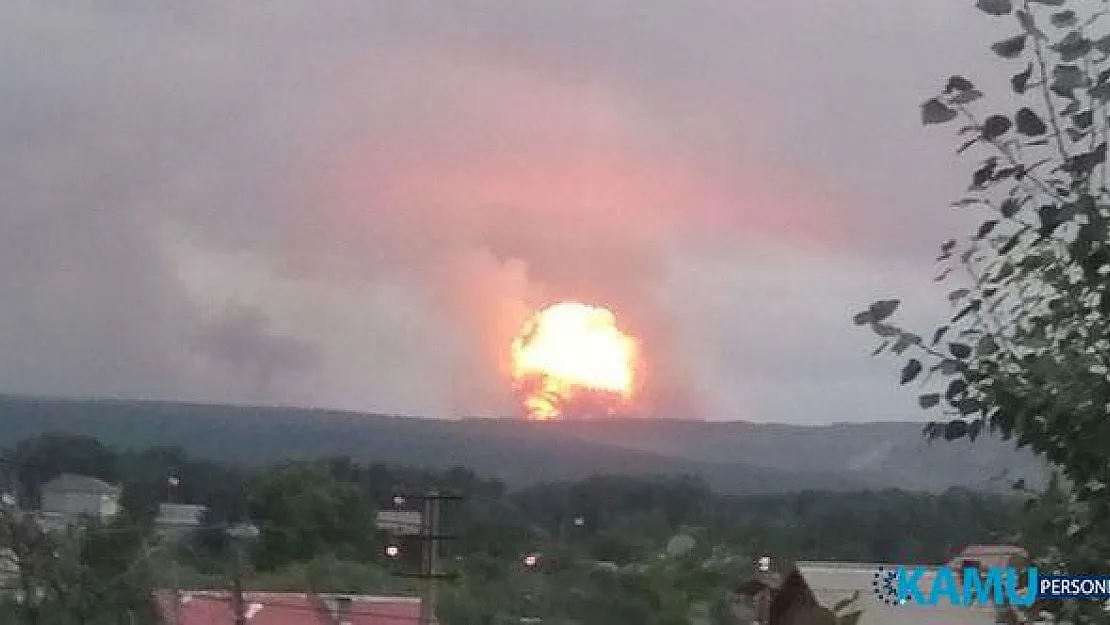 Rusya, Açinsk Bölgesindeki Bir Mühimmat Deposunda Patlama! 5 Yaralı Var