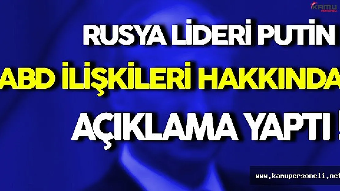 Rusya Lideri Putin:" Bu Bir Diyalog Değil Ancak Bir Diktedir"