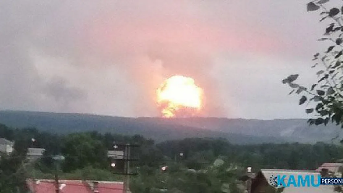 Rusya'nın Arhangelsk Bölgesinin Severodvinsk Kentindeki Askeri Birlikte Patlama! Ölüler Ve Yaralılar Var