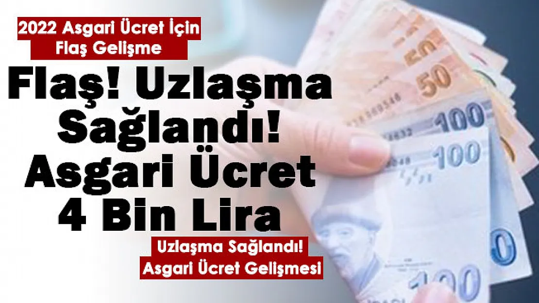 Sabah saatlerinde duyuruldu: Asgari ücret için yeni gelişme! Üç konuda uzlaşma sağlandı: 2022 asgari ücret 4 bin liranın üstünde