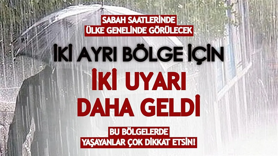 Sabah saatlerinde ülke genelinde görülecek: Özellikle sürücüler çok dikkat etsin! İki ayrı bölge için iki uyarı daha geldi