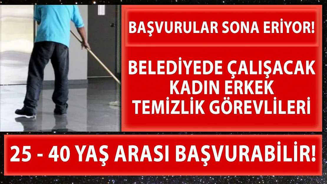 Safranbolu Belediyesi kadın erkek temizlik görevlisi alıyor! Başvurularda son saatler!