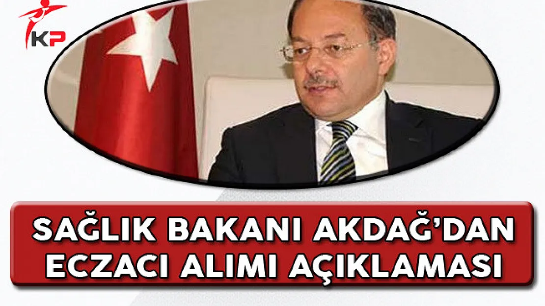 Sağlık Bakanı Akdağ Eczacı Alımı İle İlgili Açıklamalarda Bulundu