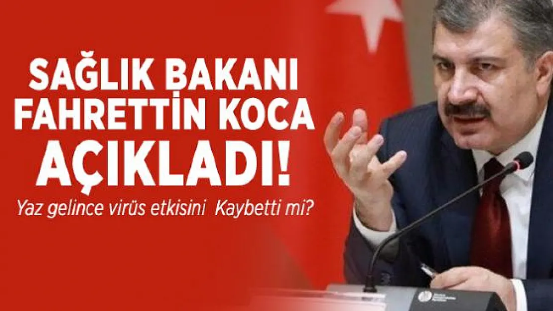 Sağlık Bakanı Fahrettin Koca açıkladı! Yaz gelince virüs etkisini kaybetti mi?