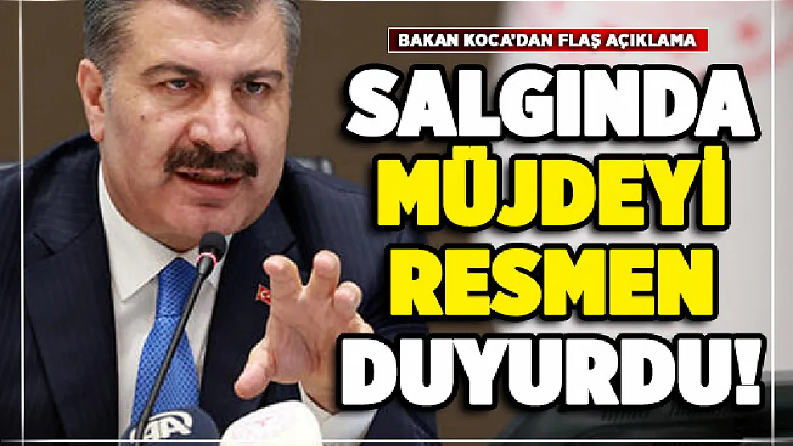 Sağlık Bakanı Koca salgın için müjdeyi duyurdu!