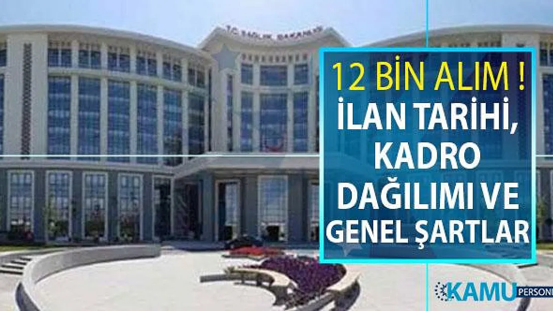 Sağlık Bakanlığı 12 Bin Kamu Personeli Alımı İlan Tarihi Kadro Dağılımı ve Genel Şartlar