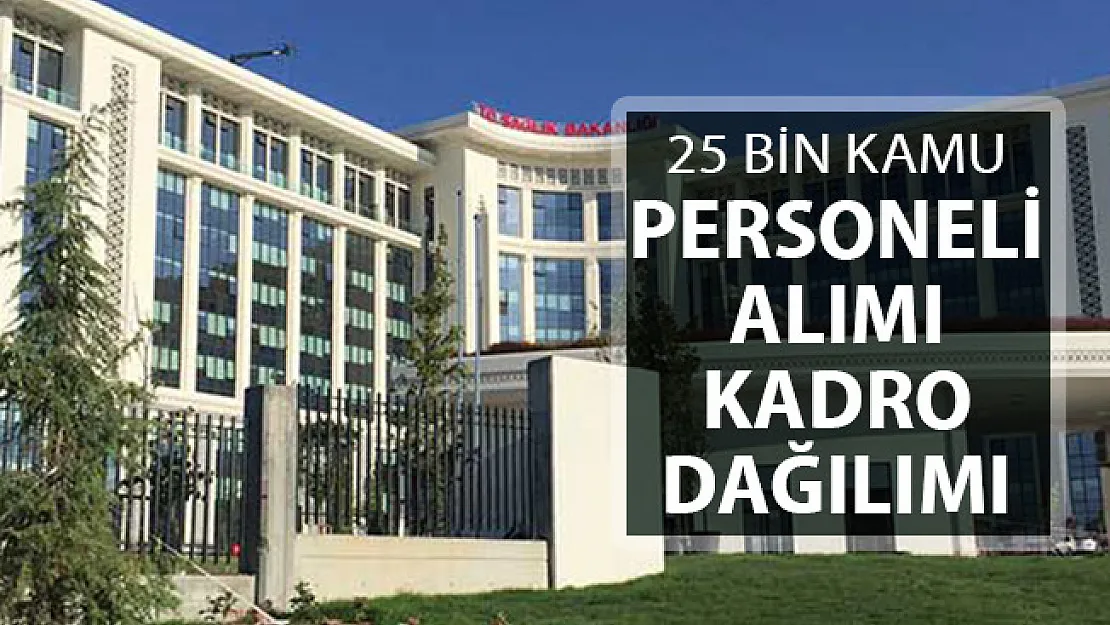 Sağlık Bakanlığı 25 Bin Kamu Personeli Alımı Ne Zaman Yapılacak? Branş Dağılımı Belli Oldu