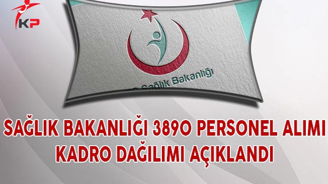 Sağlık Bakanlığı 3 Bin 890 Personel Alımı Kadro Dağılımı Açıklandı