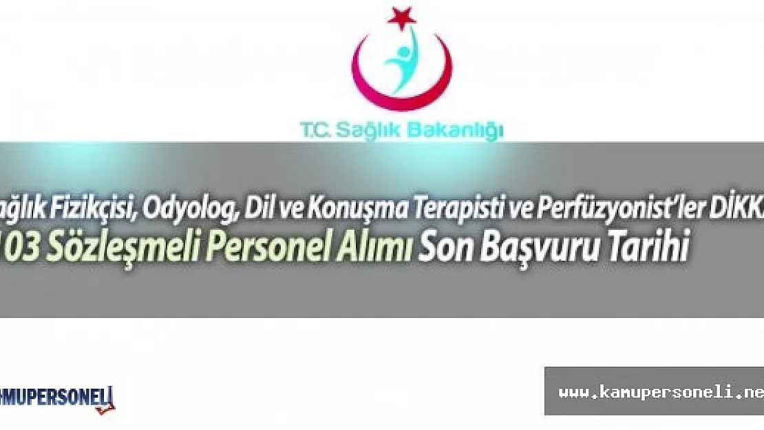 Sağlık Bakanlığı 3103 Personel Alımı İçin Başvurular Ne Zaman Başlıyor?