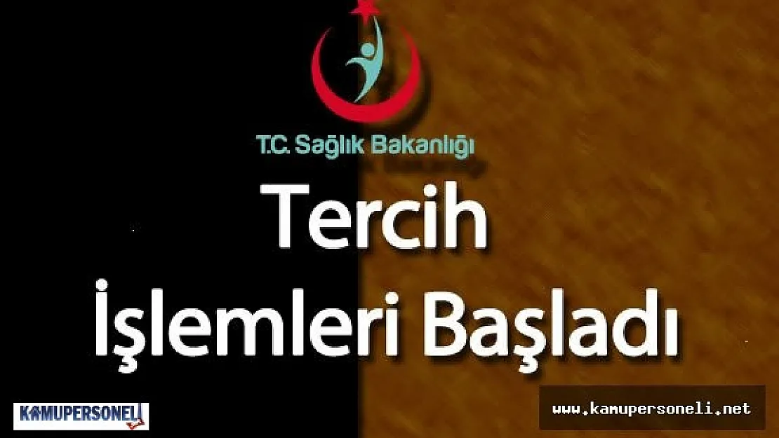 Sağlık Bakanlığı 3103 Sözleşmeli Personel Alımı İçin Tercih İşlemleri Başladı