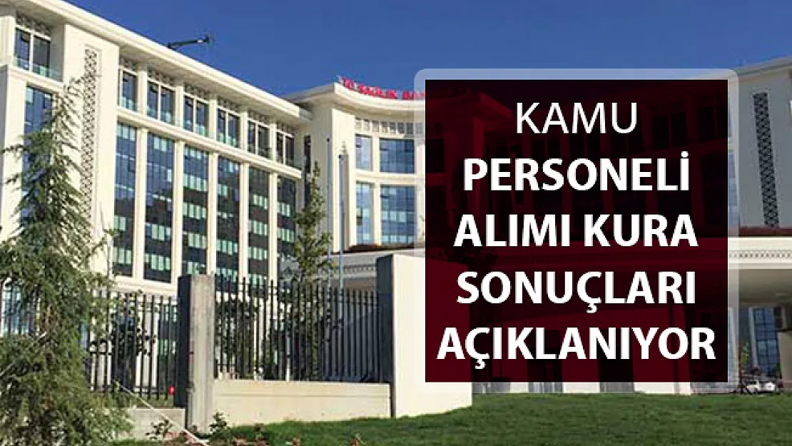 Sağlık Bakanlığı 6 Bin 409 Kamu Personeli Alımı Kuraları Çekiliyor