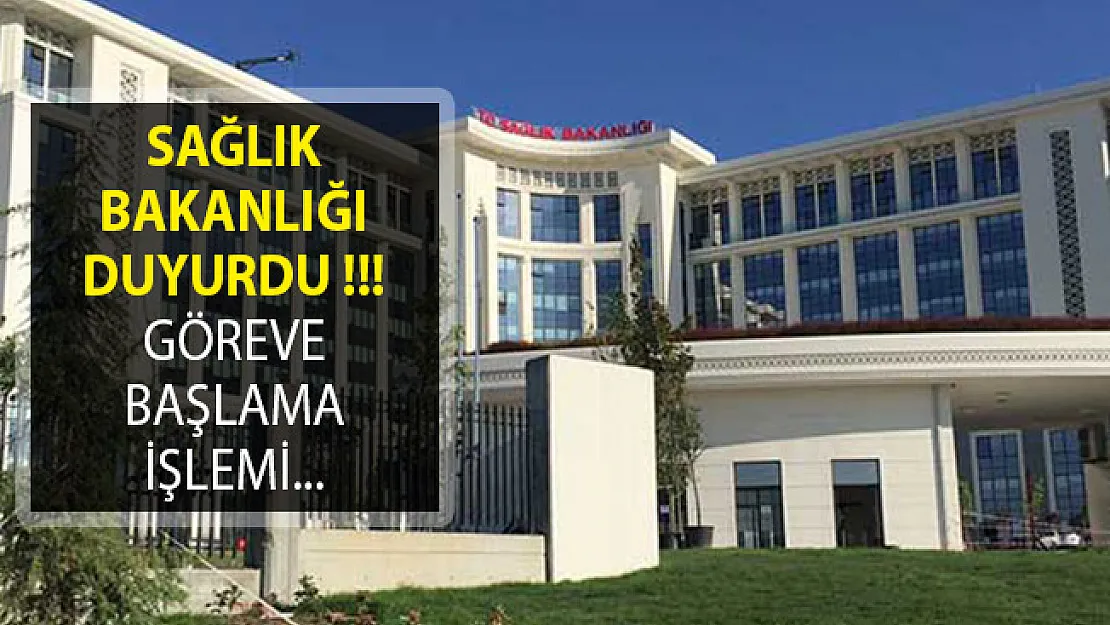 Sağlık Bakanlığı Duyurdu! Göreve Başlama İşlemlerinde Yeni Gelişme (KPSS)