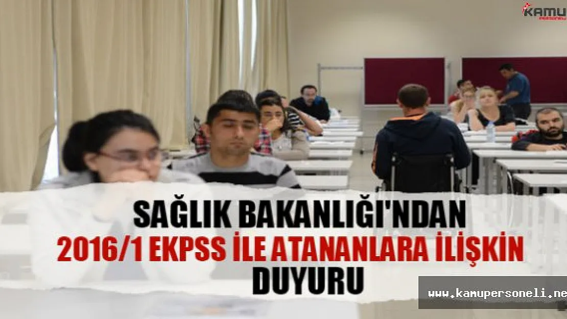 Sağlık Bakanlığı, EKPSS ile atananlardan istenilecek belgeleri açıkladı