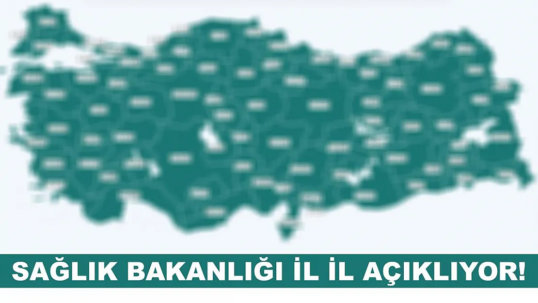 Sağlık Bakanlığı il il açıklıyor!