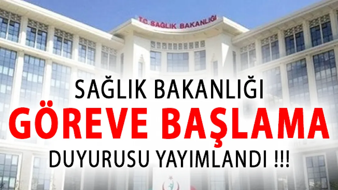Sağlık Bakanlığı KPSS-2018/4 ve KPSS-2018/5 Göreve Başlama Hakkında Son Dakika Duyurusu!
