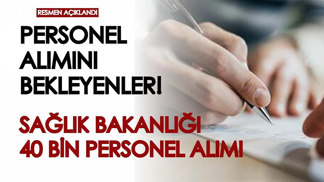 Sağlık Bakanlığı personel alımını bekleyenler! Bakan Koca resmen duyurdu: Türkiye geneli tam 40 bin kişi işe alınacak