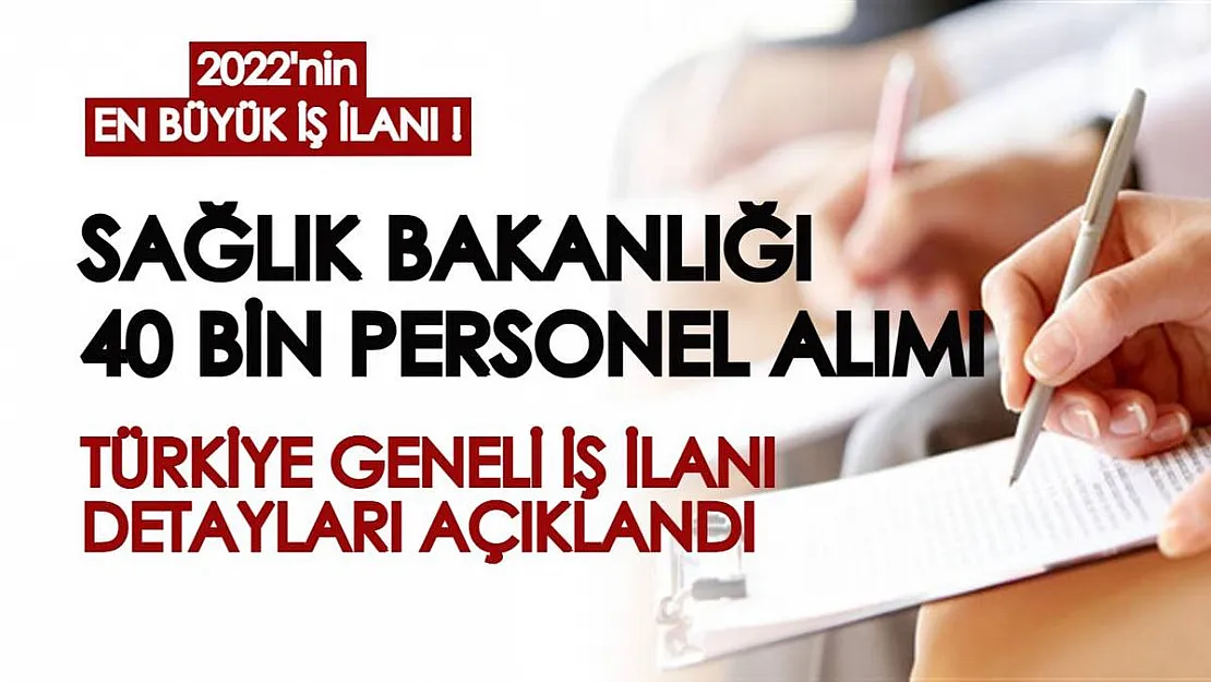 Sağlık Bakanlığı Türkiye geneli 40 bin personel alımı... Alım başvuruları başladı mı? Hangi kadrolara personel alınacak?