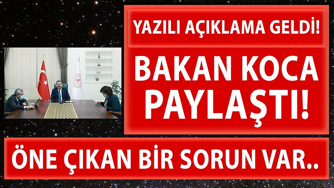 Sağlık Bakanlığı'ndan Bilim Kurulu toplantısı sonrasında yazılı açıklama geldi!