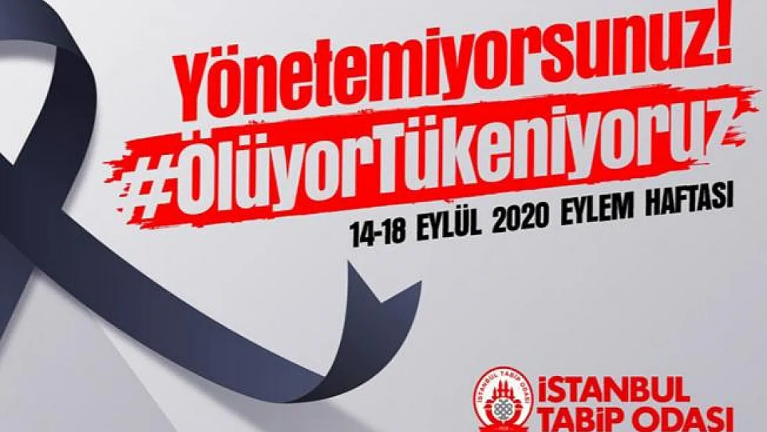 Sağlık çalışanları 14-18 Eylül tarihleri arasında siyah kurdele takacaklar!
