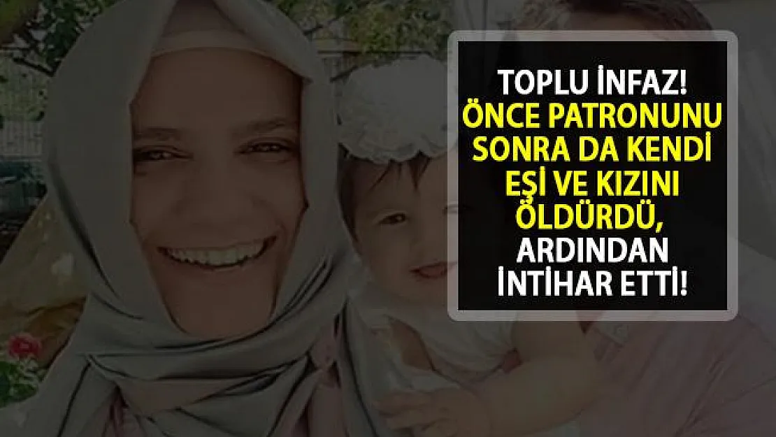 Sakarya'da Toplu İnfaz! Patronunu, Eşini ve Kızını Öldürdü, Sonra İntihar Etti!