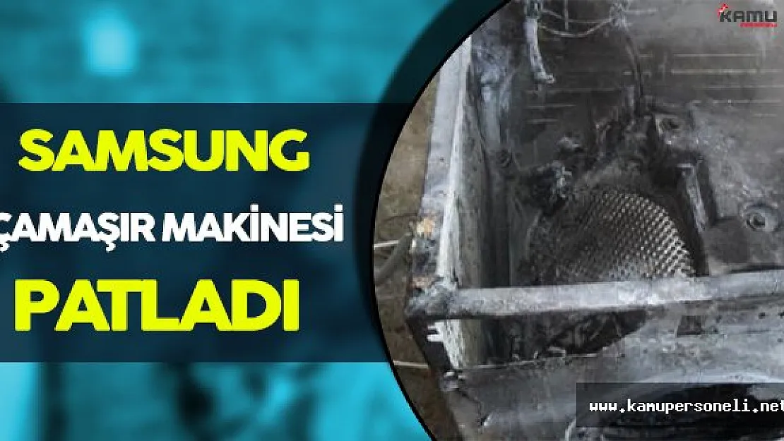 Samsung' un Şimdide Çamaşır Makinesi Patladı!