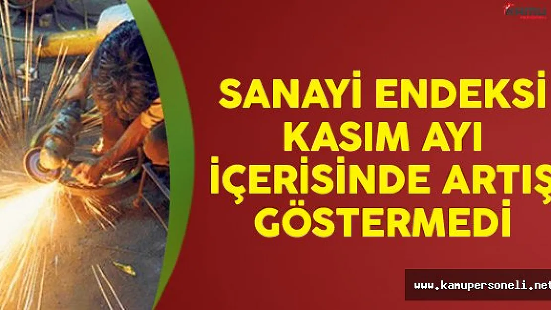 Sanayi Üretimi Kasım Ayında Artış Göstermedi