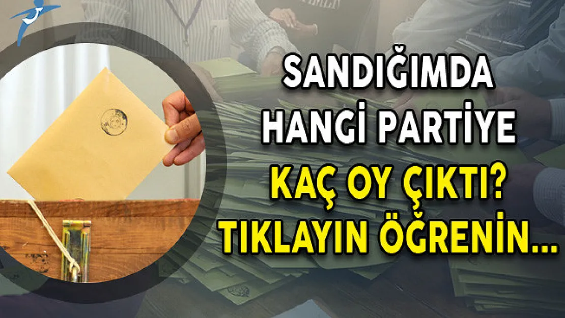 Sandığımda Hangi Partiye Kaç Oy Çıktı? Oy Sorgulama Sistemi