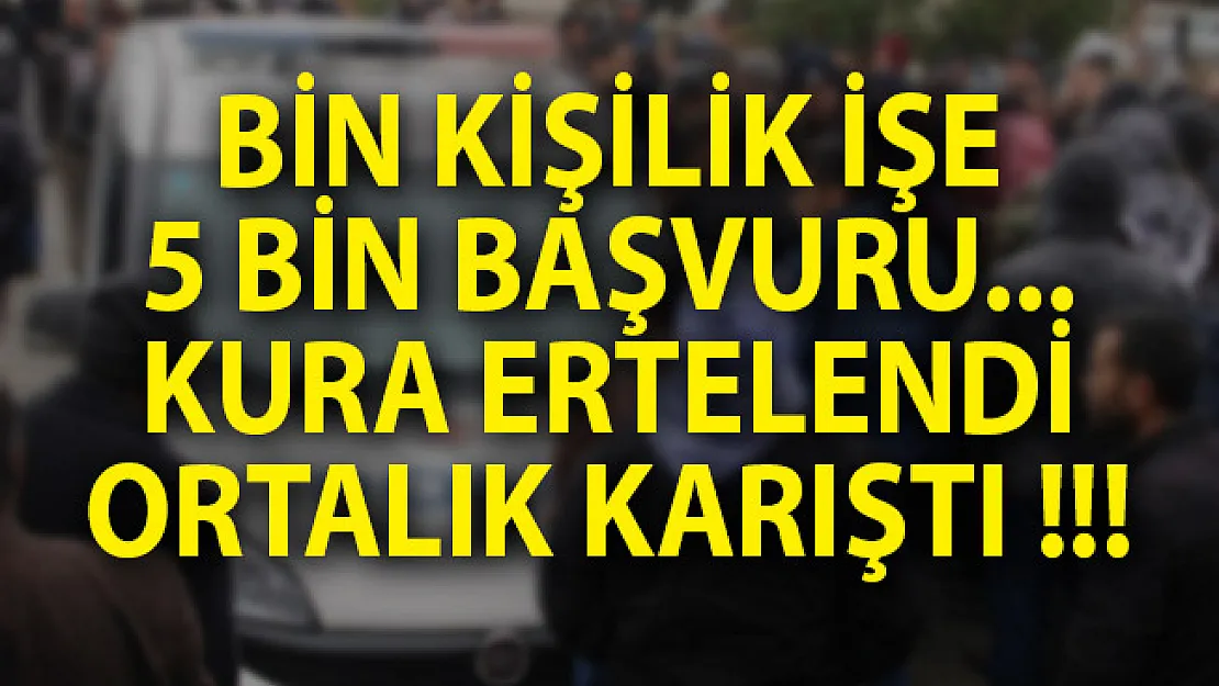 Şanlıurfa İŞKUR TYP Manzarası: Bin Kişilik Geçici İşe 5 Bin Kişi Başvurdu