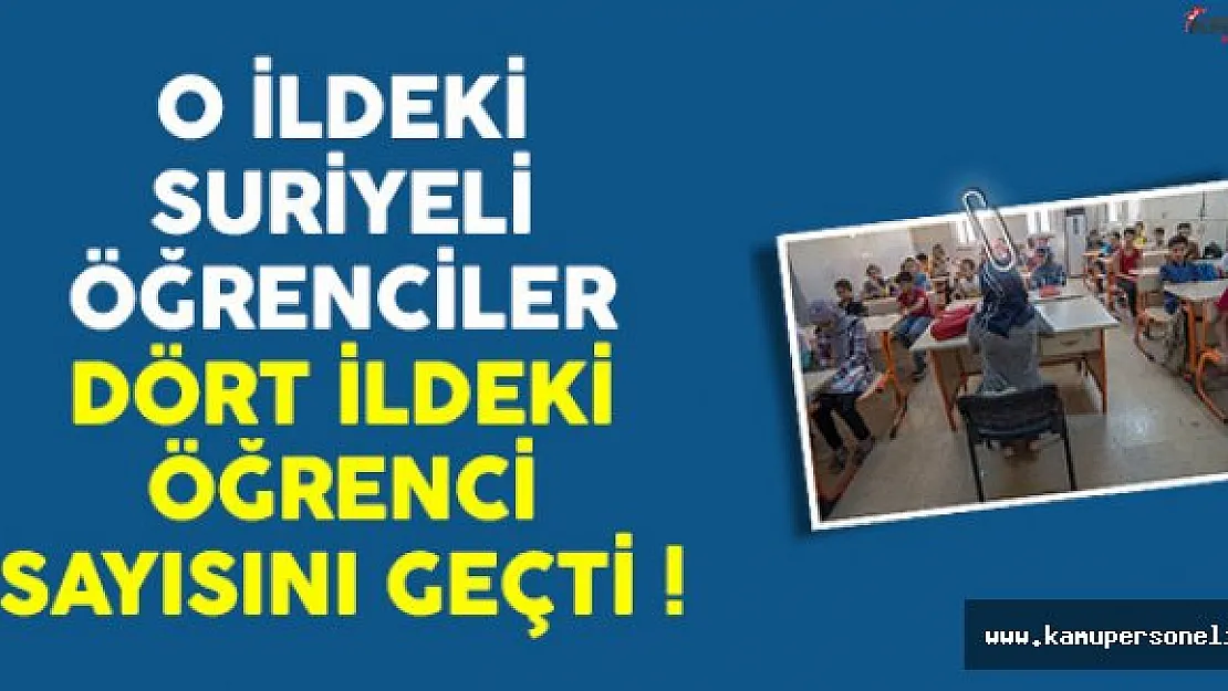 Şanlıurfa'daki Suriyeli Öğrenciler Bazı İllerdeki Öğrenci Sayısını Geçti