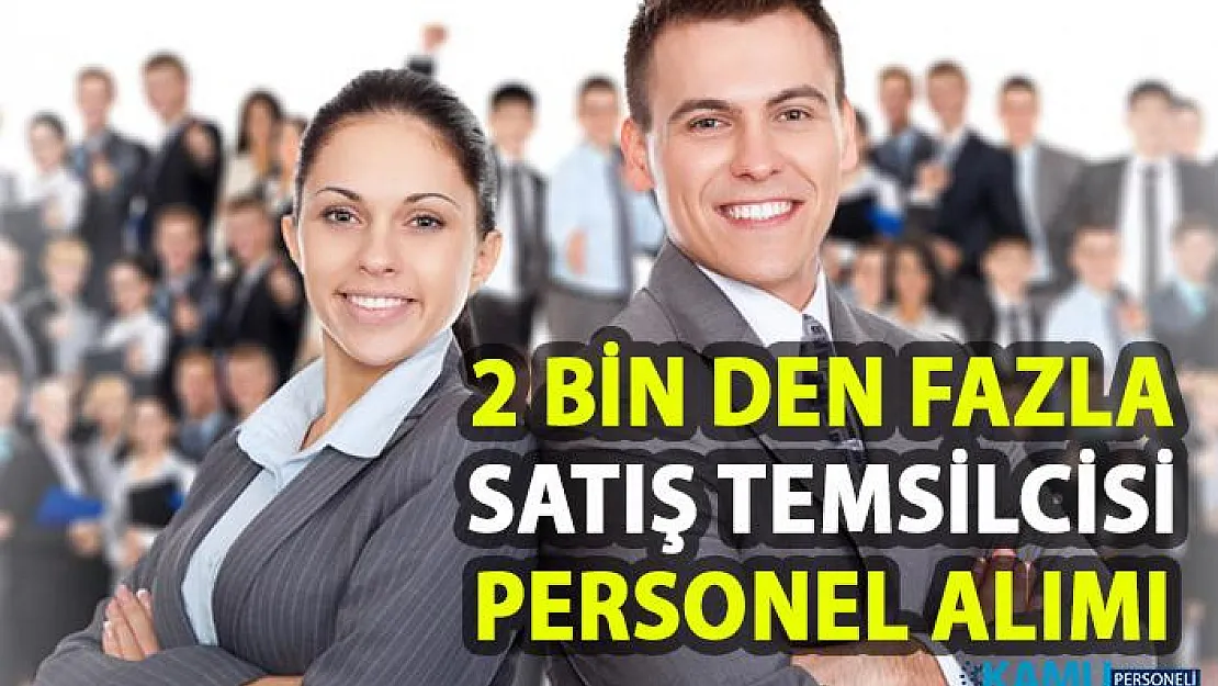 Satış Danışmanı İş İlanları! İŞKUR tarafından 2 bin 41 satış temsilcisi personel alımı yapılacak!