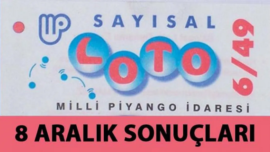 Sayısal Loto Sonuçları ne zaman açıklanacak? 8 Aralık sayısal loto sonuçları