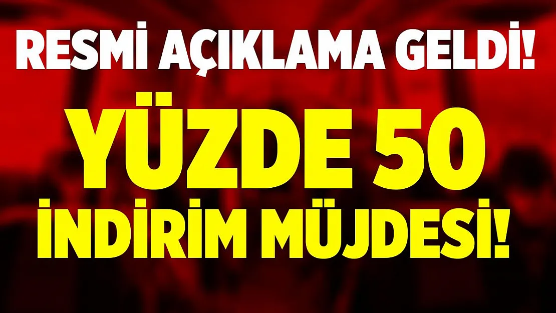 Şehirler arası seyahat edeceklere müjde! Yüzde 50 indirim yapılıyor!