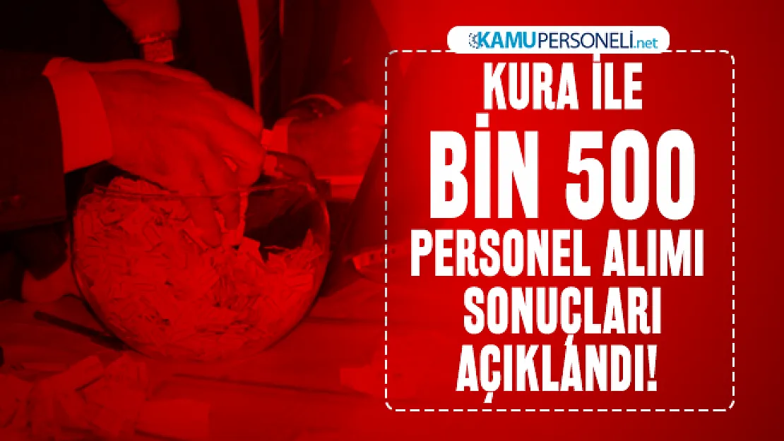 Şeker Fabrikaları kura ile bin 500 personel alımı sonuçları açıklandı! Şeker Fabrikaları kura sonuçları