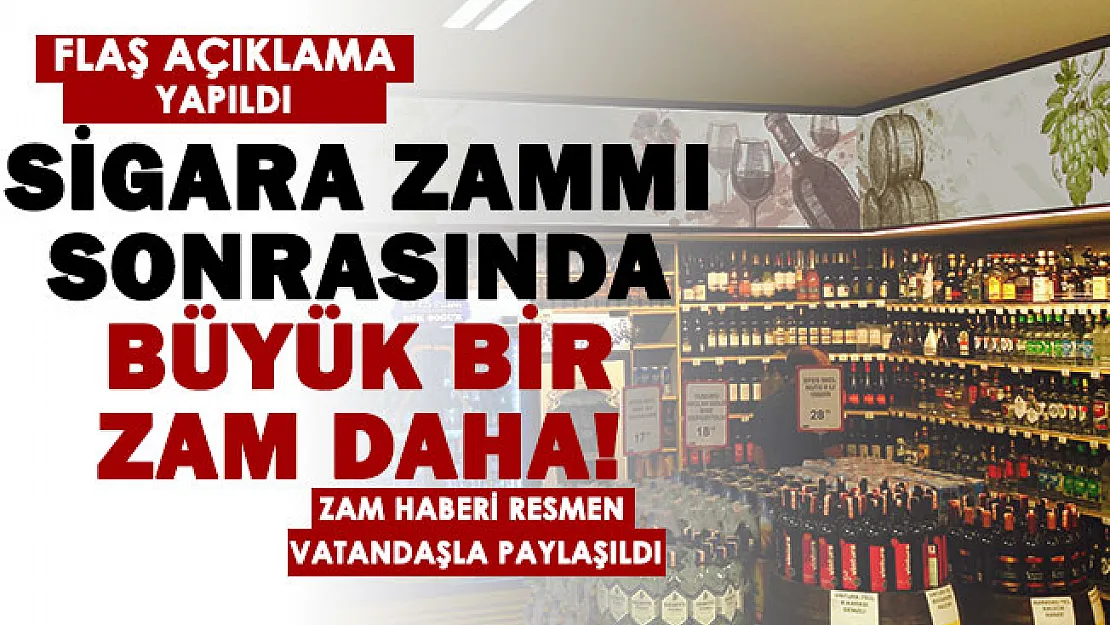 Sigara fiyatlarının ardından alkol fiyatlarına da büyük zam geldi!
