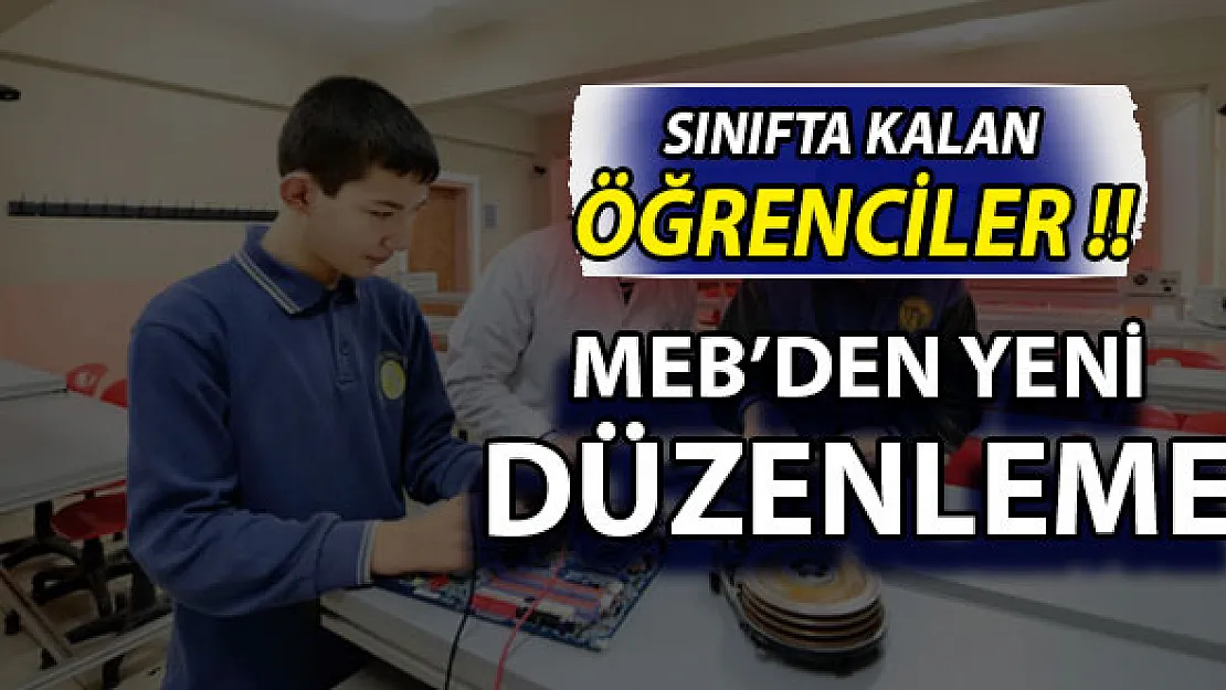 Sınıfta Kalan Öğrenciler İçin MEB'den Çok Önemli Düzenleme