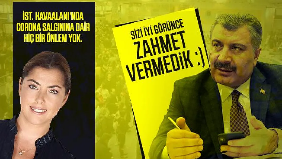 Şirin Payzın'ın Koronavirüs tepkisine Sağlık Bakanı Koca cevap verdi: Sizi iyi görünce zahmet vermedik :)