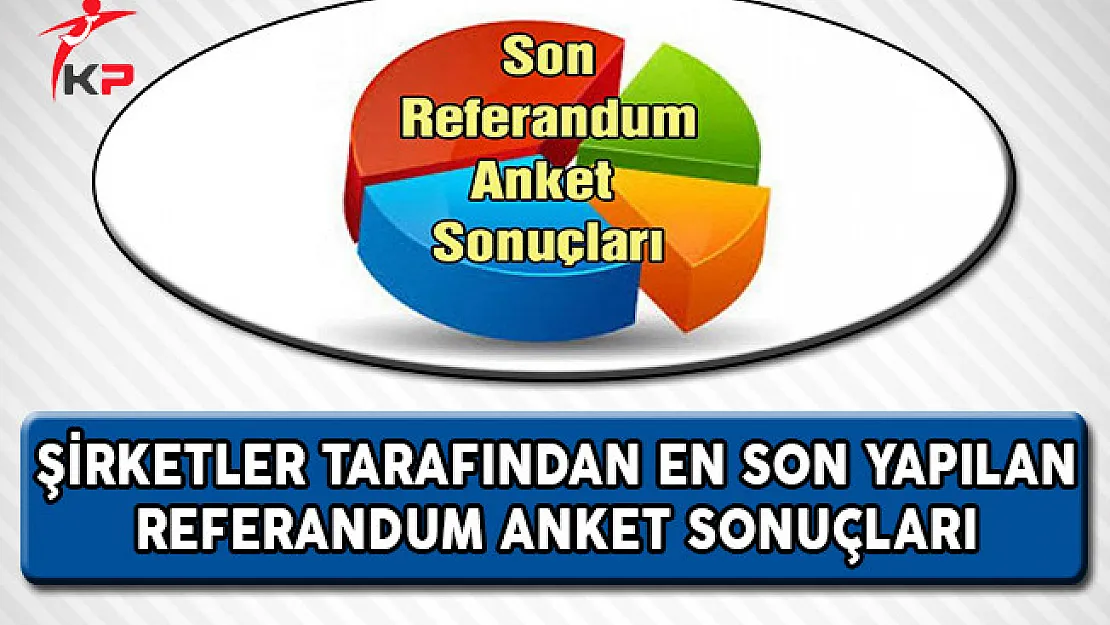 Şirketler Tarafından En Son Yapılan Referandum Anket Sonuçları !