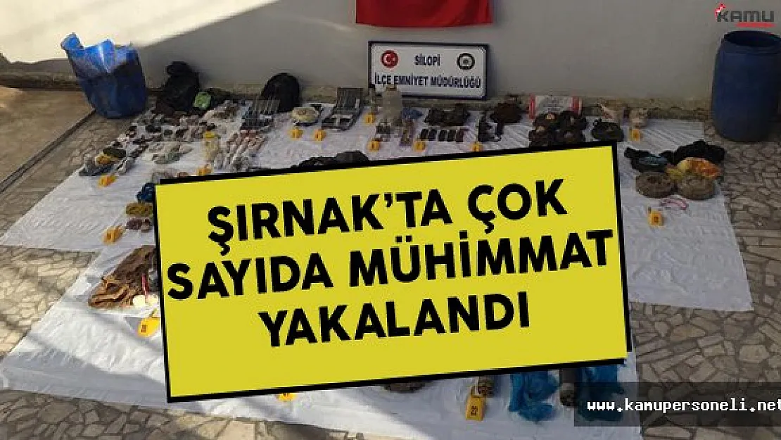 Şırnak Silopi'de Çok Sayıda Mühimmat Yakalandı