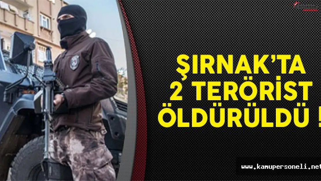 Şırnak Uludere'de 2 terörist etkisiz hale getirildi