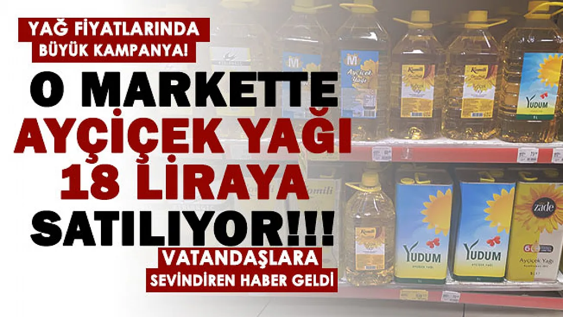 Sıvı yağ fiyatları için rekabet başladı! İndirimleri ile ünlü markette Yudum ayçiçek yağı fiyatı 18 liraya düştü, tükenmeden alın