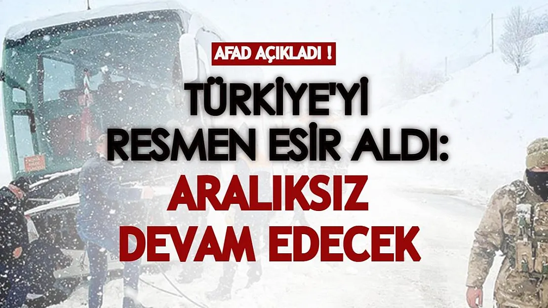 Soğuk hava dalgası Türkiye'yi resmen esir aldı! AFAD açıklama yaptı: Aralıksız devam edecek