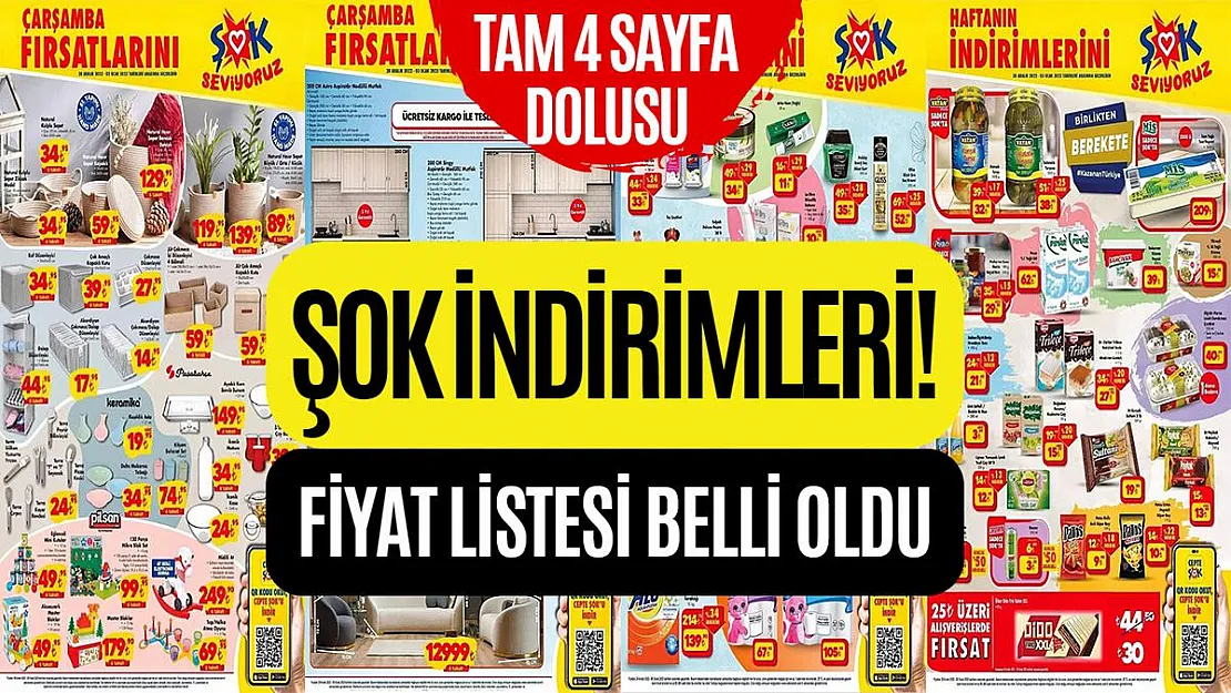 ŞOK aktüel ürünler bu hafta bomba gibi geliyor! Tam liste yayımlandı: ŞOK indirimli ürünler