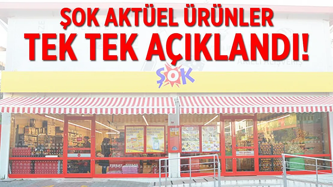 ŞOK aktüel ürünler tek tek açıklandı! ŞOK aktüel kataloğu bu hafta şaşırttı! 2 Ocak ŞOK kataloğu..