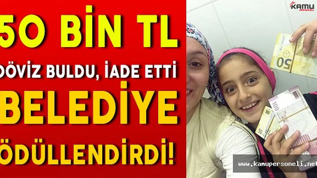 Sokakta Bulduğu Parayı İade Etti, Belediye Para Ödülü Verdi